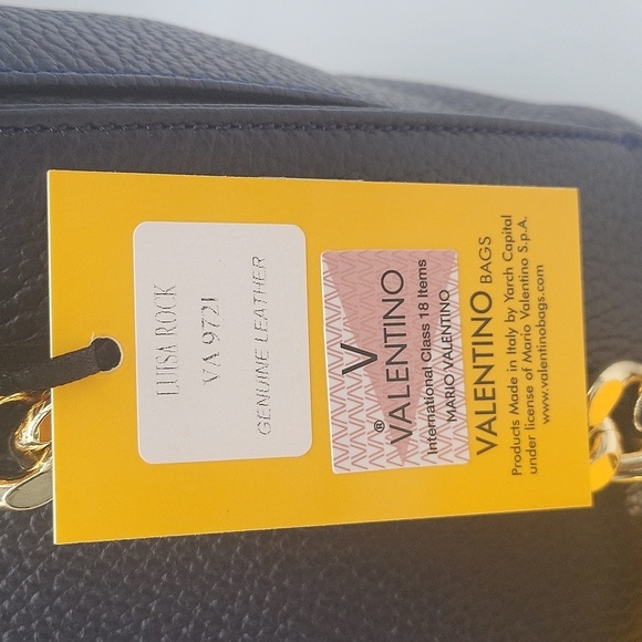 2189- Valentino By Mario Valentino Bag Genuine Italian Leather NWT - Picture 13 of 13